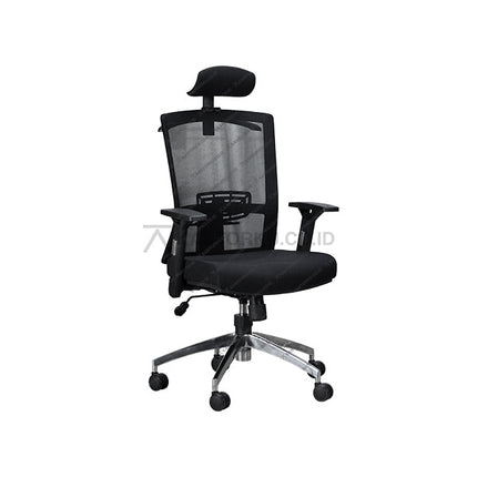 Kursi kantor Savello Legacy HT1A ergonomis dengan fitur gaslift presisi dan Tilting Control fleksibel, ideal untuk kenyamanan kerja harian di kantorku.co.id.