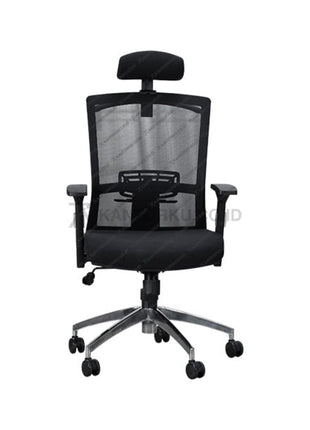 Kursi Manager Savello Legacy HT1A dengan desain elegan dan kaki aluminium kokoh, menghadirkan kenyamanan dan gaya profesional di ruang kerja modern Kantorku.