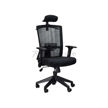 Kursi kantor Savello Legacy HT1 bergaya elegan dengan sandaran tangan nyaman, fitur Tilting Control, dan desain profesional untuk ruang kerja modern di kantorku.co.id.