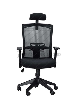 Kursi Manager Savello Legacy HT1 dengan desain ergonomis modern, dilengkapi gaslift presisi dan kaki nylon kuat untuk kenyamanan kerja maksimal di Kantorku.