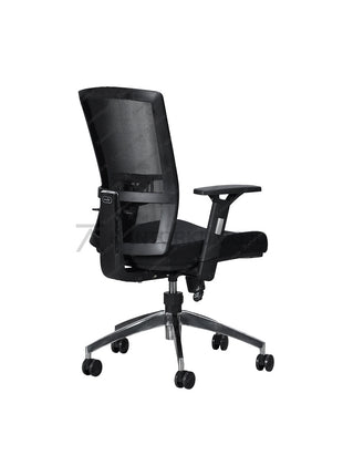 Kursi kantor ergonomis Savello Legacy LT1A dengan teknologi Tilting Control dan gaslift presisi, menciptakan kenyamanan bekerja sepanjang hari di kantorku.co.id.