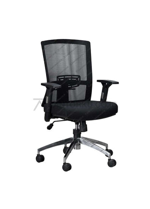 Kursi kantor mewah Savello Legacy LT1A dengan rangka aluminium kuat, sandaran tangan ergonomis, dan tampilan modern untuk ruang kerja profesional di kantorku.co.id.