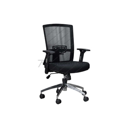 Kursi kantor mewah Savello Legacy LT1A dengan rangka aluminium kuat, sandaran tangan ergonomis, dan tampilan modern untuk ruang kerja profesional di kantorku.co.id.