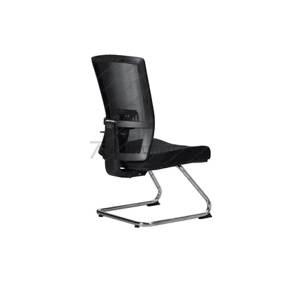 Kursi kerja Savello Legacy VA ergonomis dengan rangka chrome metal kuat dan tampilan elegan Kantorku.co.id