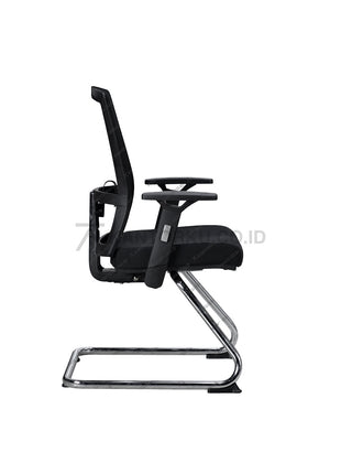 Kursi kantor Savello Legacy VT1A dengan desain ergonomis dan kaki cantilever berkilau Kantorkudotcodotid