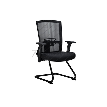 Kursi hadap Savello Legacy VT1 elegan dengan kaki powder coating dan desain ergonomis Kantorku