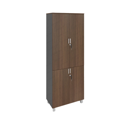 Lemari arsip HighPoint BST 5521 tinggi 4 pintu kayu finishing natural kantorku