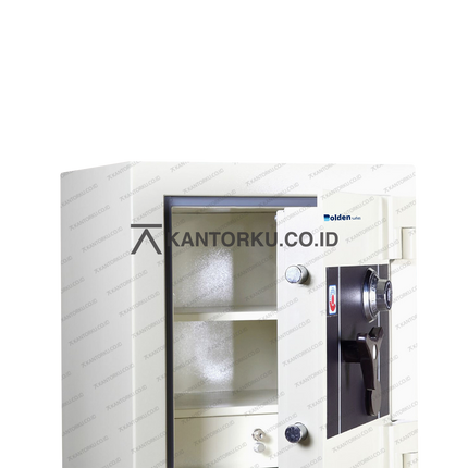 brankas keamanan tinggi berwarna abu dengan fireseal otomatis — kantorku.co.id