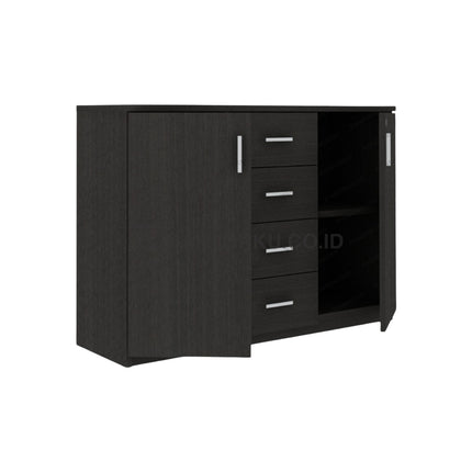 Lemari kantor Expo DLG 1217 dengan empat laci dan dua pintu – kantorku.co.id