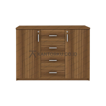 Lemari Arsip Expo DLG 1217 modern minimalis kayu gelap – kantorku