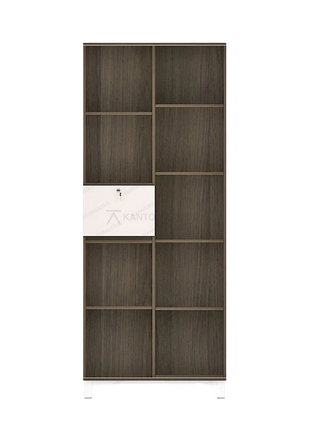 Lemari OR 011 bahan MDF kombinasi kaca dan pintu solid modern