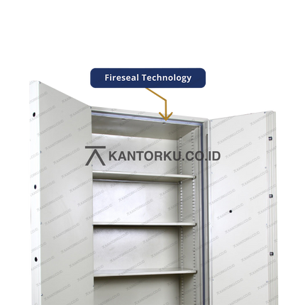 brankas keamanan tinggi dengan sistem fireseal dan kunci ganda — kantorku.co.id