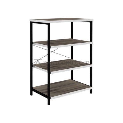 Rak buku kayu dan besi 4 tingkat Expo BC 4531 – Kantorku.co.id