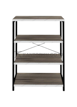 Rak Buku Expo BC 4531 desain modern rangka besi hitam – Kantorku