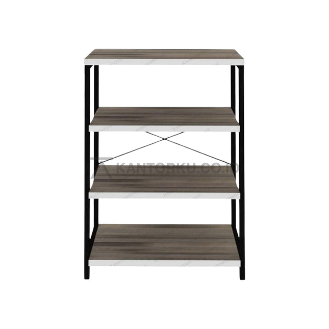 Rak Buku Expo BC 4531 desain modern rangka besi hitam – Kantorku