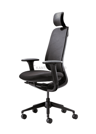 Kursi ergonomis FIRM LIBRA dengan sistem penyesuaian sandaran pintar. Tersedia di Kantorku.
