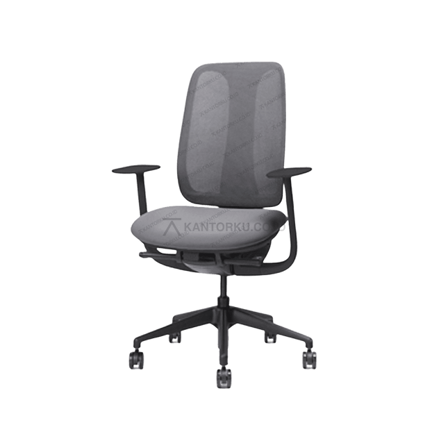 Ergonomic chair FIRM LIBRA menjaga postur tulang belakang tetap ideal. Tersedia di Kantorku.co.id