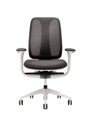 Kursi kerja FIRM LIBRA dengan sistem automating forward posture ergonomis. Tersedia di Kantorku