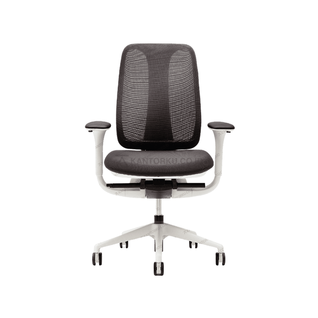 Kursi kerja FIRM LIBRA dengan sistem automating forward posture ergonomis. Tersedia di Kantorku