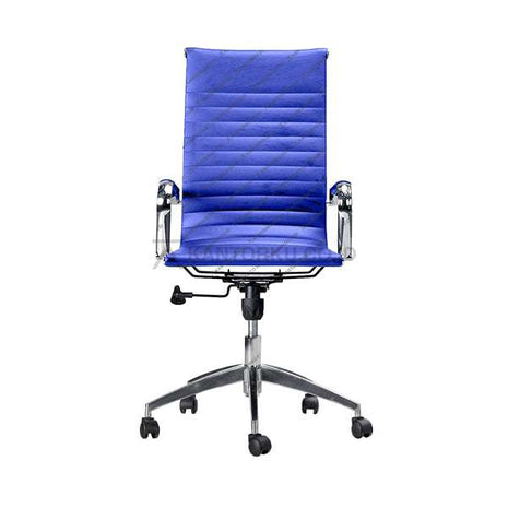 Blue office chair with a white background - kursi Pimpinan