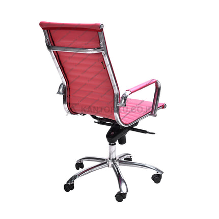 Kursi Kantor Ergonomis - Kursi Kerja desain Minimalis - Kursi Staff - Kursi Karyawan - kursi dengan roda, sandaran lengan, dan tuas hidrolik - KANTORKU