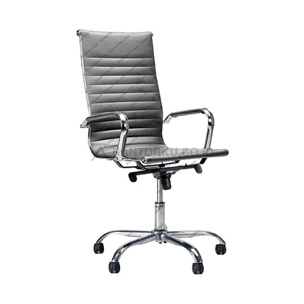Kursi Kantor Ergonomis - Kursi Kerja desain Minimalis - Kursi Staff - Kursi Karyawan - kursi dengan roda, sandaran lengan, dan tuas hidrolik - KANTORKU