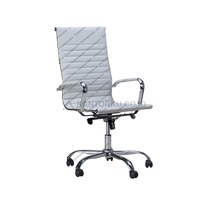 Kursi Kantor Ergonomis - Kursi Kerja desain Minimalis - Kursi Staff - Kursi Karyawan - kursi dengan roda, sandaran lengan, dan tuas hidrolik - KANTORKU