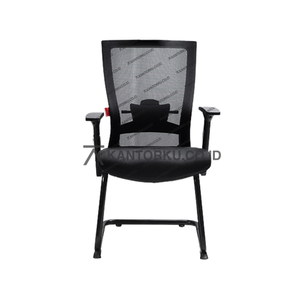 kursi kantor ergonomis dengan sandaran tangan dan lumbar support nyaman — kantorku