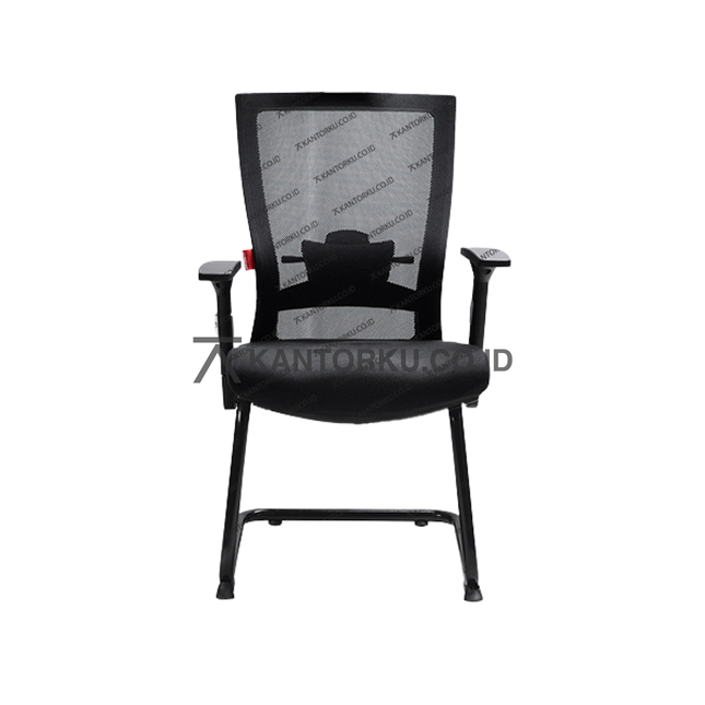 kursi kantor ergonomis dengan sandaran tangan dan lumbar support nyaman — kantorku