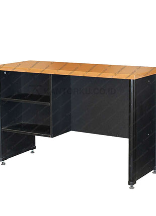 Meja Lunar Tipe LMK berbahan partikel board desain elegan – KANTORKU