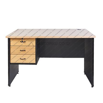 Meja Lunar LMK 1275 L3 dengan desain elegan dan sistem knockdown – KANTORKU.CO.ID
