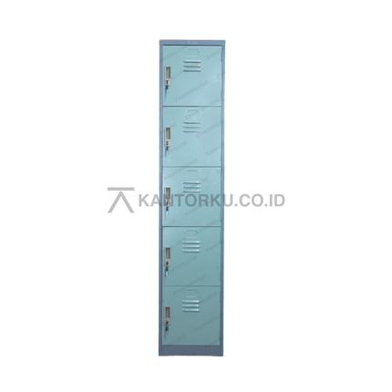 Lemari loker besi Lion Metal L 555 lima pintu tersedia di Kantorku