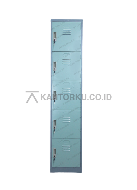 Lemari loker besi Lion Metal L 555 lima pintu tersedia di Kantorku