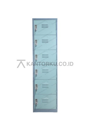 Lemari loker besi Lion Metal L 556 enam pintu tersedia di Kantorku