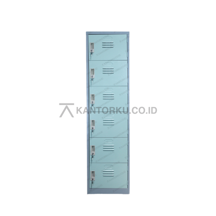 Lemari loker besi Lion Metal L 556 enam pintu tersedia di Kantorku