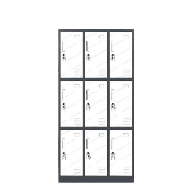 Locker Uno UL-09 9 Pintu Besi kokoh untuk penyimpanan barang pribadi