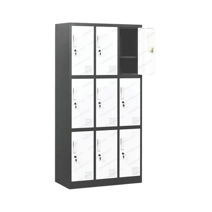 Locker Besi Uno UL-09 Sembilan pintu dengan desain modern dan aman
