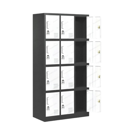 Locker Besi Uno UL-12 Dua belas pintu dengan desain modern dan aman
