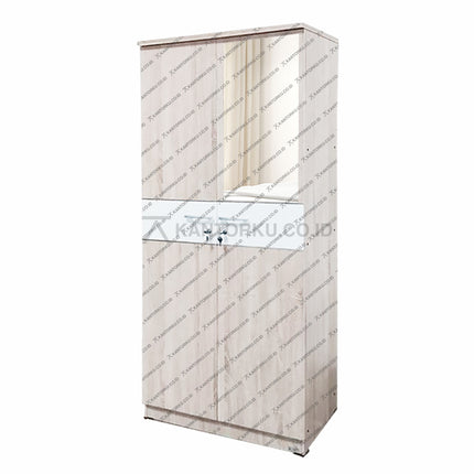 Lemari pakaian kokoh Lunar LPT 012 dengan desain kaca cermin stylish – KANTORKU.CO.ID