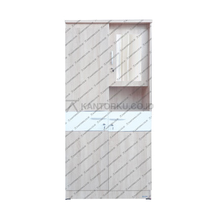 Lemari pakaian Lunar LPT 014 [1/2 Toalet] berbahan particle board kokoh – KANTORKU