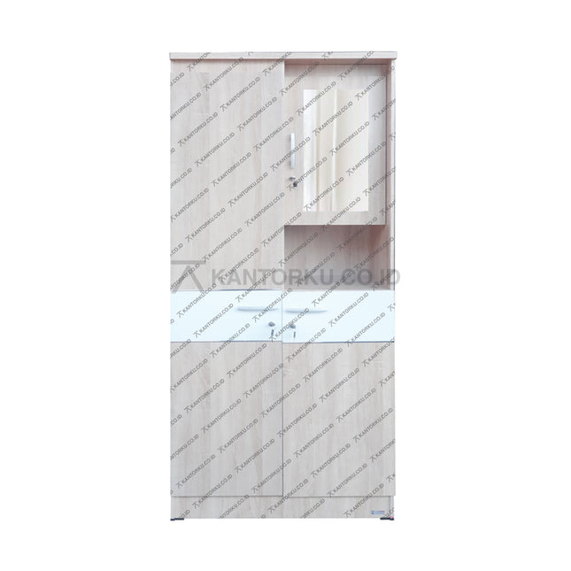 Lemari pakaian Lunar LPT 014 [1/2 Toalet] berbahan particle board kokoh – KANTORKU