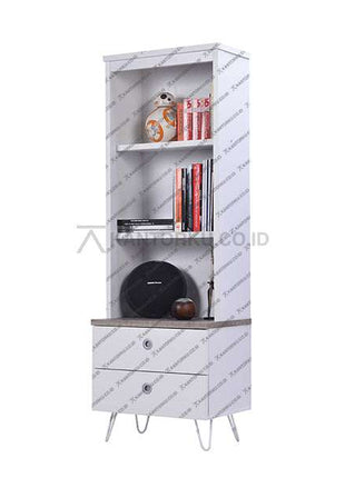 Lemari buku dan arsip Luca Hiro desain minimalis modern – kantorku.co.id