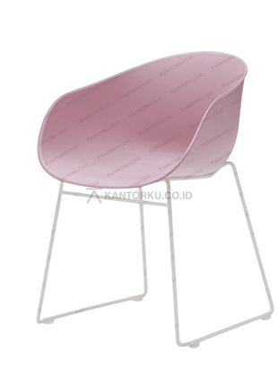 Kursi café FIRM Lumi bergaya minimalis dengan warna cerah. Tersedia di Kantorku.co.id.