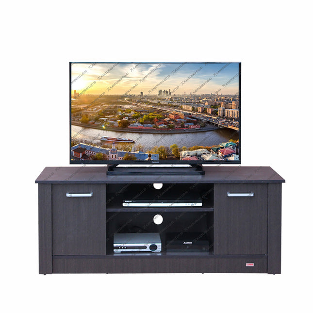 Rak TV minimalis Lunar LVR 122 warna oak natural – KANTORKU
