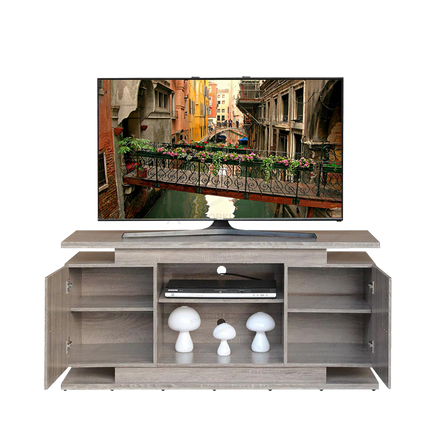 Rak TV Lunar LVR 124 Warna oak elegan untuk interior rumah