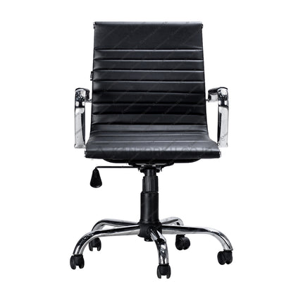 Kursi kantor Ergotec LX 807 PR ergonomis dengan sandaran lengan chrome dan tampilan modern Kantorku.co.id