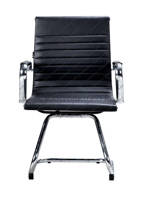 Kursi Hadap Ergotec LC 807U Chrome elegan dengan kaki cantilever chrome kokoh untuk ruang rapat Kantorku
