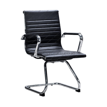 Kursi rapat Ergotec LC 807U Chrome ergonomis dan nyaman untuk tamu serta klien kantor Kantorku.co.id