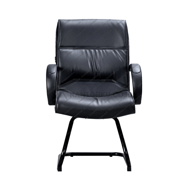 Kursi kantor Ergotec LX 818U ergonomis dengan armrest chrome finish dan desain mewah Kantorku.co.id