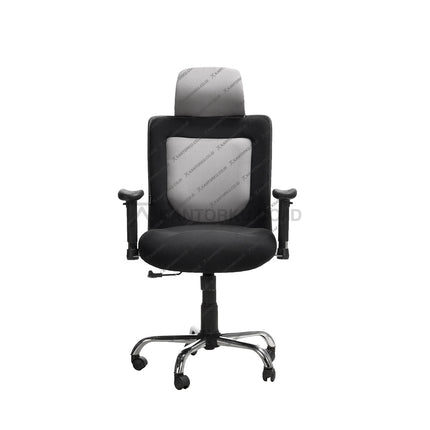Kursi Kantor Ergonomis - Kursi Kerja desain Minimalis - Kursi dengan roda, lengan sandaran, dan tuas hidrolik -ERGOTEC - KANTORKU 